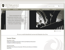 Tablet Screenshot of pietragallo.com